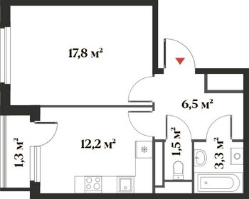 41 м², 1-комнатная квартира 6 990 000 ₽ - изображение 68