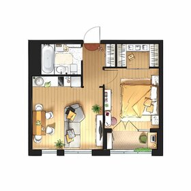 Квартира 38,8 м², 1-комнатная - изображение 1