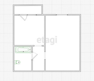 Квартира 42,6 м², 1-комнатная - изображение 1