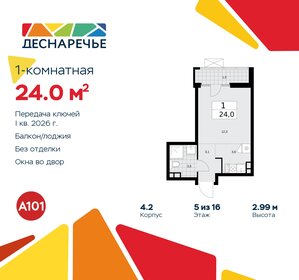 24 м², квартира-студия 6 642 648 ₽ - изображение 3