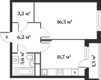 39 м², 1-комнатная квартира 8 500 000 ₽ - изображение 65
