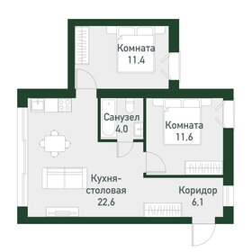 58,8 м², 2-комнатная квартира 5 900 000 ₽ - изображение 16