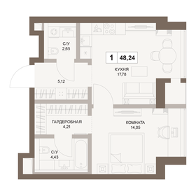 48,3 м², 1-комнатная квартира 27 773 118 ₽ - изображение 56