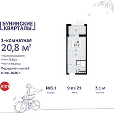 Квартира 20,8 м², студия - изображение 3