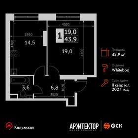 41,3 м², 2-комнатная квартира 19 584 460 ₽ - изображение 36