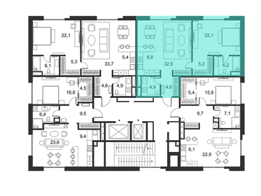 76,6 м², 2-комнатные апартаменты 166 730 000 ₽ - изображение 37