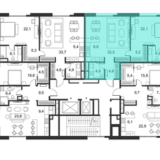 Квартира 82,6 м², 1-комнатные - изображение 2