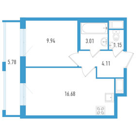 38,1 м², 1-комнатная квартира 6 999 000 ₽ - изображение 38