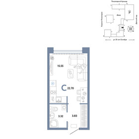 22,3 м², квартира-студия 4 890 000 ₽ - изображение 42