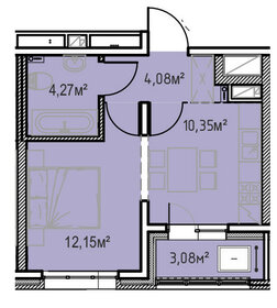 19 м², квартира-студия 2 170 000 ₽ - изображение 70