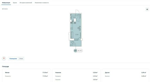 31,7 м², 1-комнатная квартира 6 950 000 ₽ - изображение 40