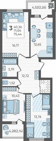 77 м², 3-комнатная квартира 11 000 000 ₽ - изображение 58