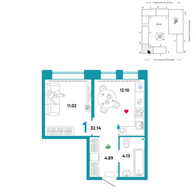 27 м², 1-комнатная квартира 6 500 000 ₽ - изображение 91