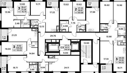 113,3 м², 4-комнатная квартира 35 050 000 ₽ - изображение 24