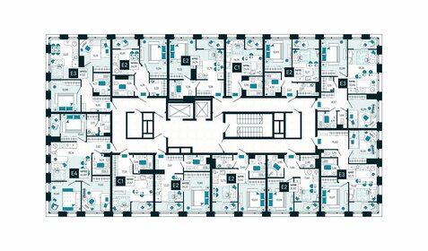 55,7 м², 2-комнатная квартира 6 790 520 ₽ - изображение 18