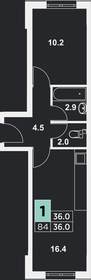 36 м², 1-комнатная квартира 4 790 000 ₽ - изображение 9