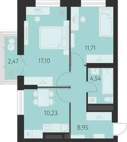 53 м², 2-комнатная квартира 5 300 000 ₽ - изображение 10