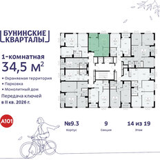 Квартира 34,5 м², 1-комнатная - изображение 4