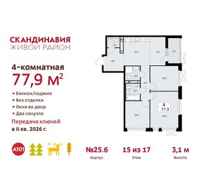 88 м², 4-комнатная квартира 20 996 632 ₽ - изображение 19