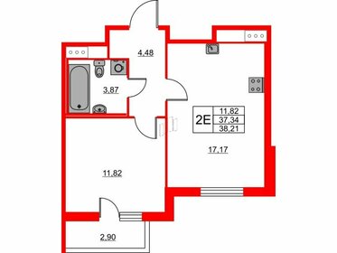 36,9 м², 1-комнатная квартира 5 838 361 ₽ - изображение 66