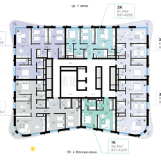 Квартира 81,3 м², 2-комнатная - изображение 2