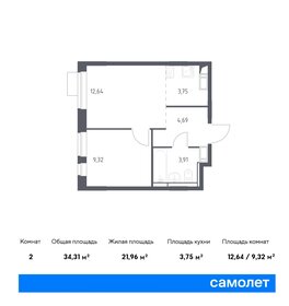 50 м², 1-комнатная квартира 6 549 999 ₽ - изображение 55