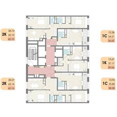 Квартира 62,2 м², 2-комнатная - изображение 4