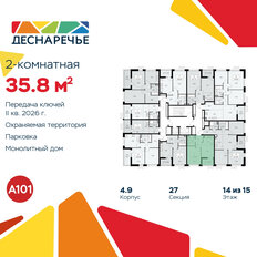 Квартира 35,8 м², 2-комнатная - изображение 4