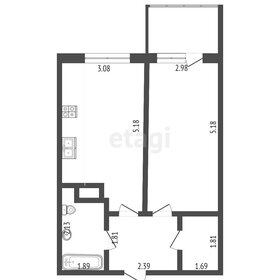 Квартира 41,4 м², 1-комнатная - изображение 2