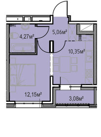 31,4 м², квартира-студия 3 600 000 ₽ - изображение 53