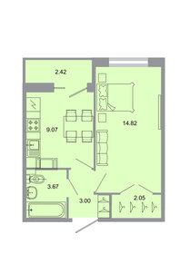 Квартира 32,9 м², 1-комнатная - изображение 1