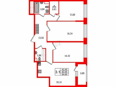 102,7 м², 3-комнатная квартира 23 600 756 ₽ - изображение 95