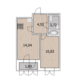 37,3 м², 1-комнатная квартира 5 835 000 ₽ - изображение 99