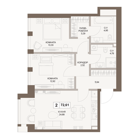 109 м², 4-комнатная квартира 34 500 000 ₽ - изображение 112