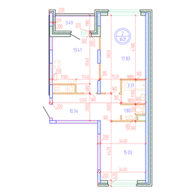 63,7 м², 2-комнатная квартира 7 000 000 ₽ - изображение 125