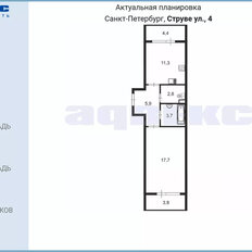 Квартира 43 м², 1-комнатная - изображение 3