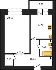 Квартира 50,6 м², 1-комнатная - изображение 1