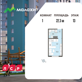 Квартира 22,3 м², студия - изображение 1