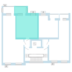 Квартира 42 м², 1-комнатная - изображение 2