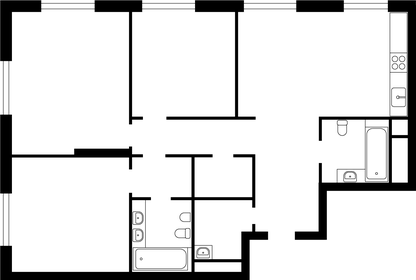 Квартира 102,7 м², 3-комнатная - изображение 1