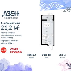 Квартира 21,2 м², студия - изображение 3