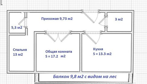 61,4 м², 2-комнатная квартира 12 900 000 ₽ - изображение 30