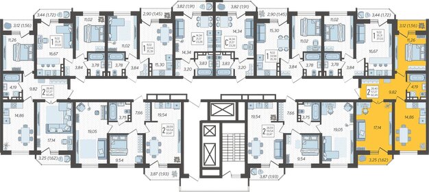 50 м², 2-комнатная квартира 6 500 000 ₽ - изображение 64