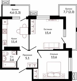 45,2 м², 2-комнатная квартира 6 500 000 ₽ - изображение 69