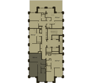 Квартира 58,9 м², 2-комнатная - изображение 2
