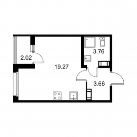 27,7 м², квартира-студия 4 542 800 ₽ - изображение 83