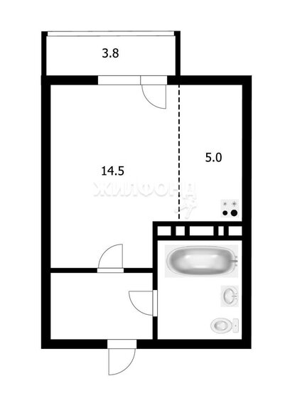 28,7 м², квартира-студия 4 517 000 ₽ - изображение 1