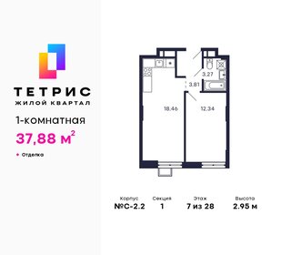 32,8 м², 1-комнатная квартира 8 000 000 ₽ - изображение 21