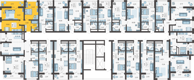48,4 м², 2-комнатная квартира 17 860 748 ₽ - изображение 12