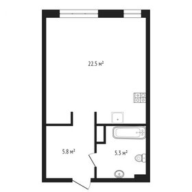 Квартира 33,6 м², студия - изображение 1